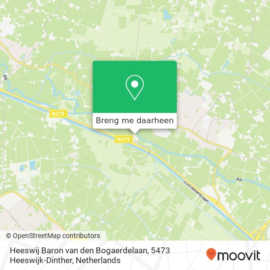 Heeswij Baron van den Bogaerdelaan, 5473 Heeswijk-Dinther kaart