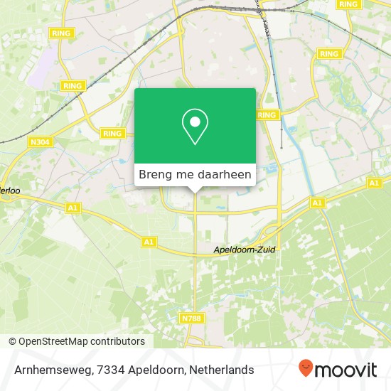 Arnhemseweg, 7334 Apeldoorn kaart