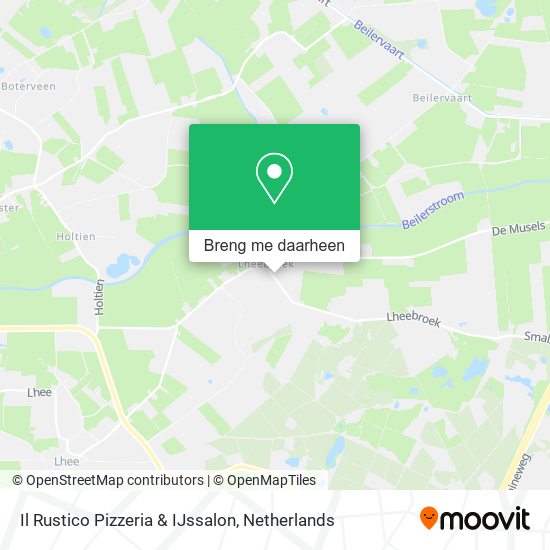 Il Rustico Pizzeria & IJssalon, Lheebroek 19 kaart