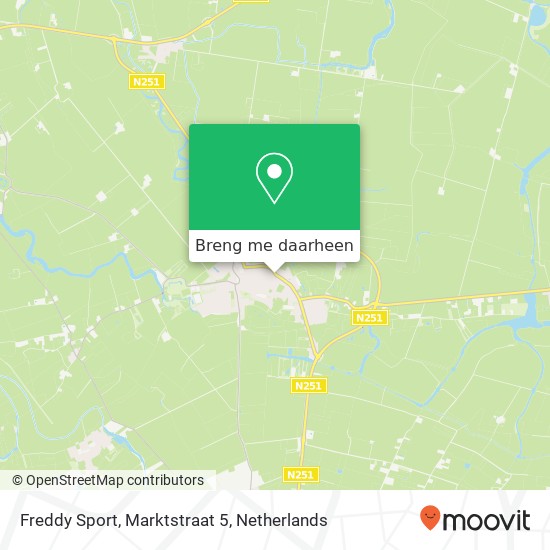 Freddy Sport, Marktstraat 5 kaart