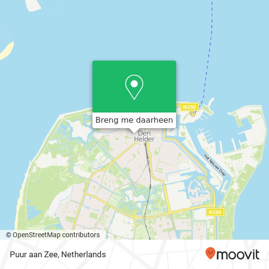 Puur aan Zee kaart