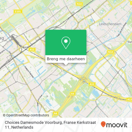 Choices Damesmode Voorburg, Franse Kerkstraat 11 kaart