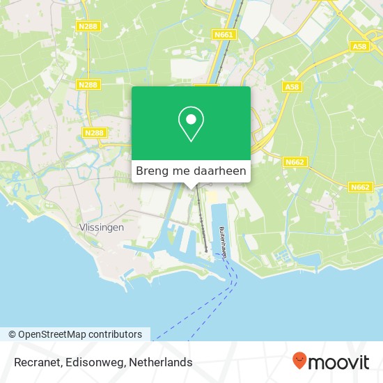 Recranet, Edisonweg kaart