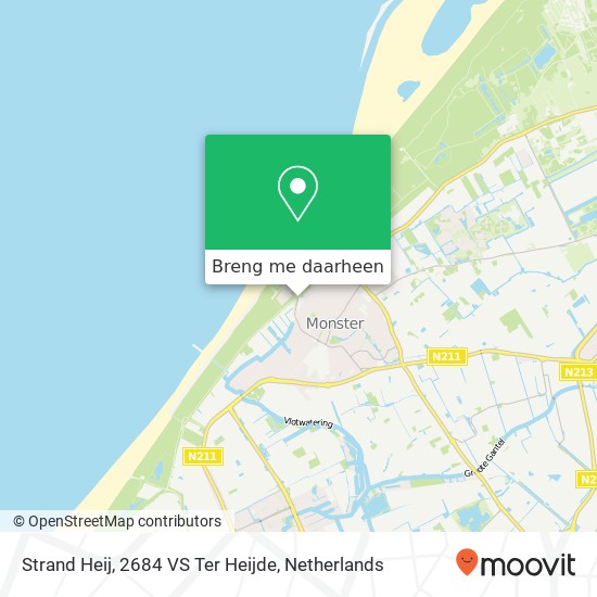 Strand Heij, 2684 VS Ter Heijde kaart