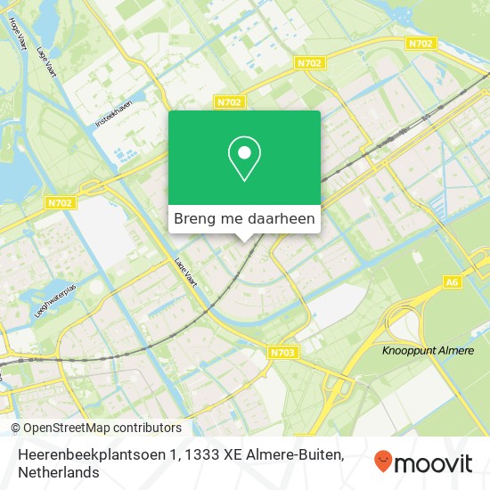 Heerenbeekplantsoen 1, 1333 XE Almere-Buiten kaart