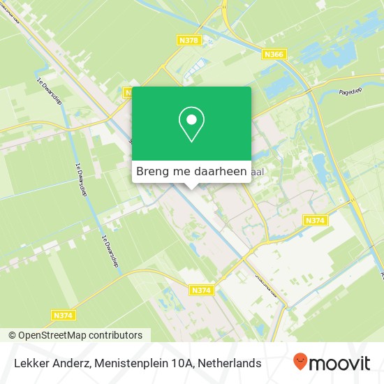 Lekker Anderz, Menistenplein 10A kaart