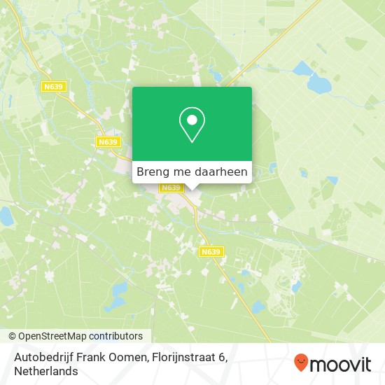 Autobedrijf Frank Oomen, Florijnstraat 6 kaart