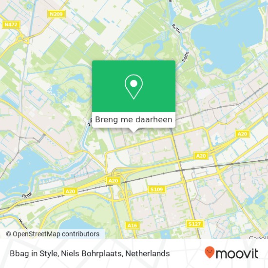 Bbag in Style, Niels Bohrplaats kaart