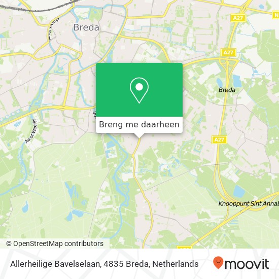 Allerheilige Bavelselaan, 4835 Breda kaart