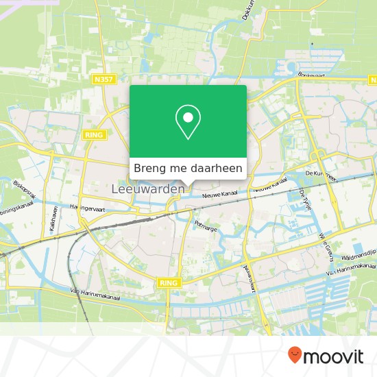 Keizersgracht Nieuwe Oosterstraat, 8911 KN Leeuwarden kaart