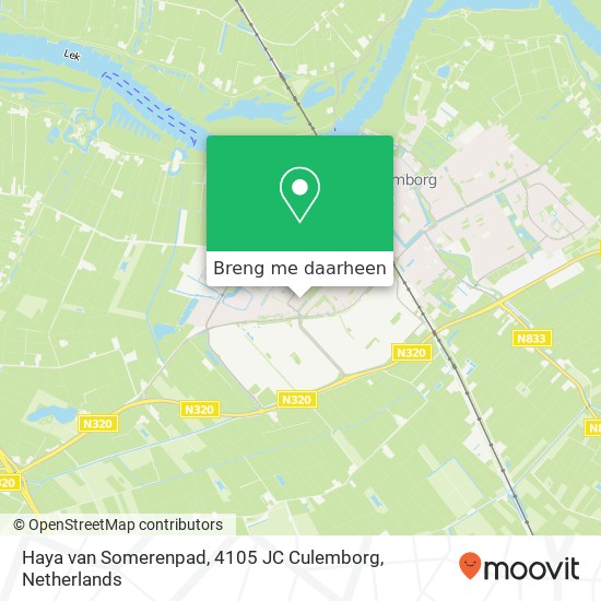 Haya van Somerenpad, 4105 JC Culemborg kaart