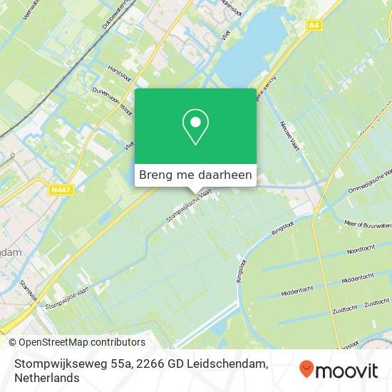Stompwijkseweg 55a, 2266 GD Leidschendam kaart