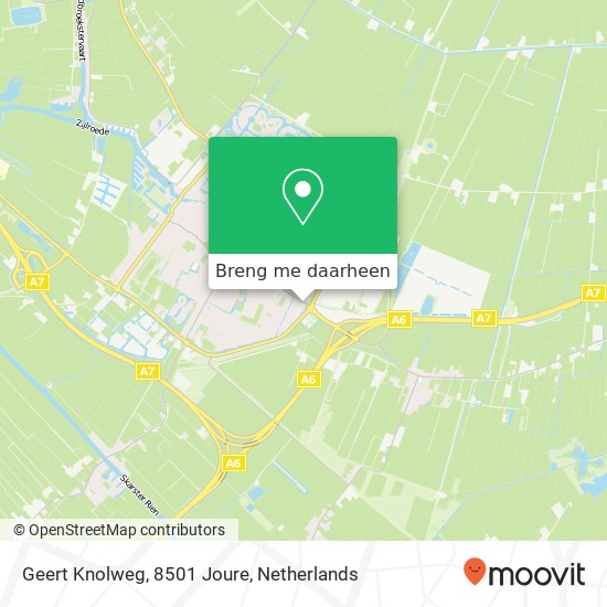 Geert Knolweg, 8501 Joure kaart