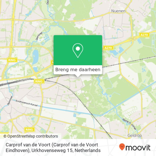 Carprof van de Voort (Carprof van de Voort Eindhoven), Urkhovenseweg 15 kaart