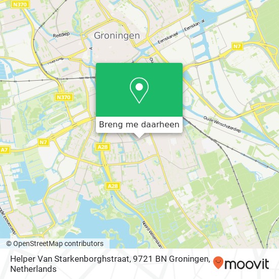 Helper Van Starkenborghstraat, 9721 BN Groningen kaart