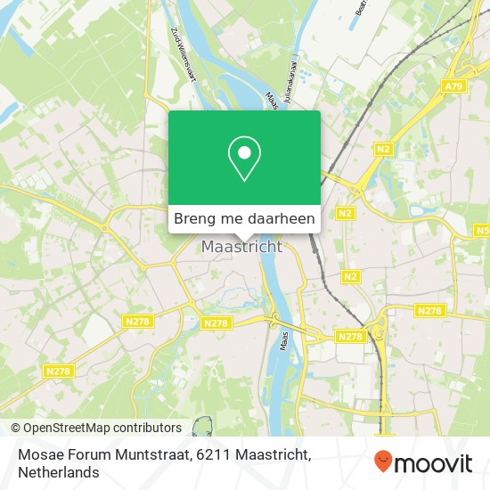 Mosae Forum Muntstraat, 6211 Maastricht kaart