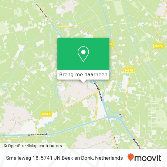 Smalleweg 18, 5741 JN Beek en Donk kaart