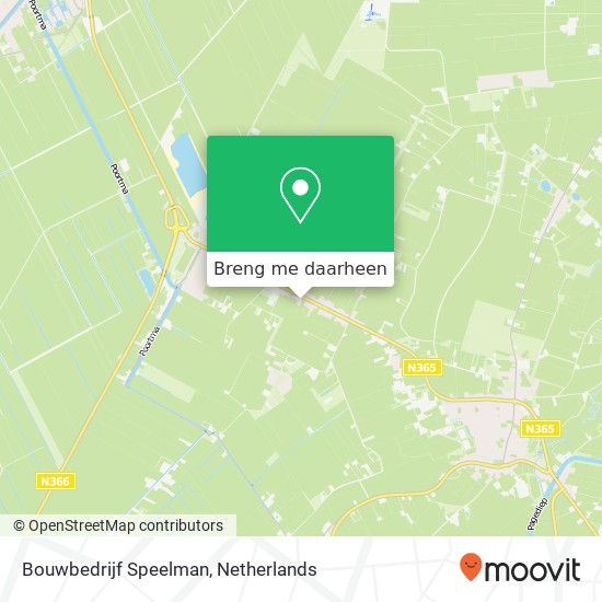 Bouwbedrijf Speelman kaart