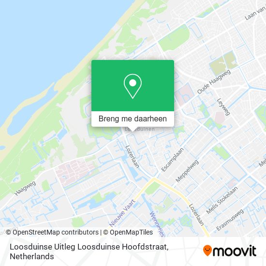 Loosduinse Uitleg Loosduinse Hoofdstraat kaart