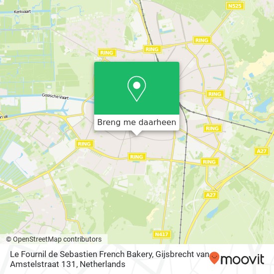 Le Fournil de Sebastien French Bakery, Gijsbrecht van Amstelstraat 131 kaart
