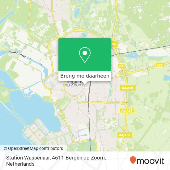 Station Wassenaar, 4611 Bergen op Zoom kaart