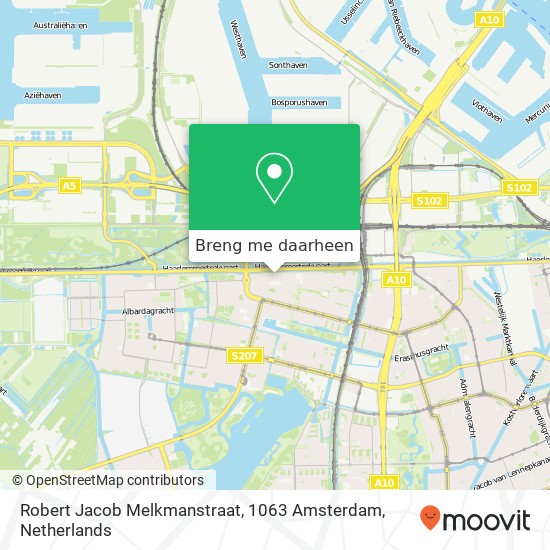 Robert Jacob Melkmanstraat, 1063 Amsterdam kaart