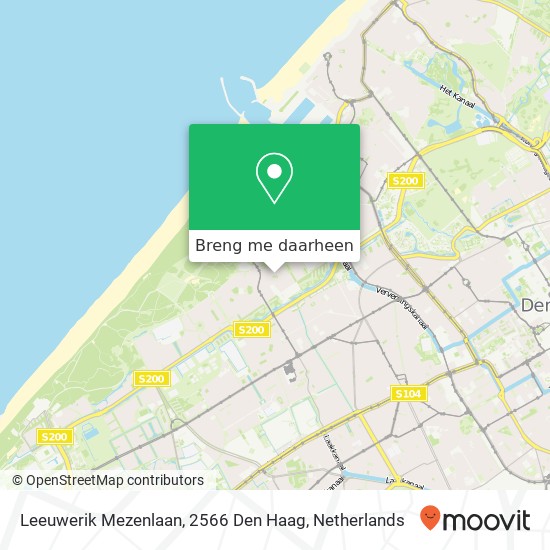 Leeuwerik Mezenlaan, 2566 Den Haag kaart