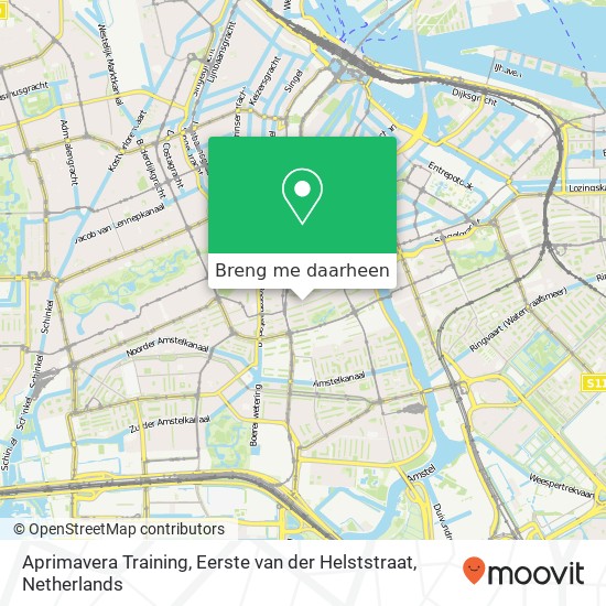 Aprimavera Training, Eerste van der Helststraat kaart