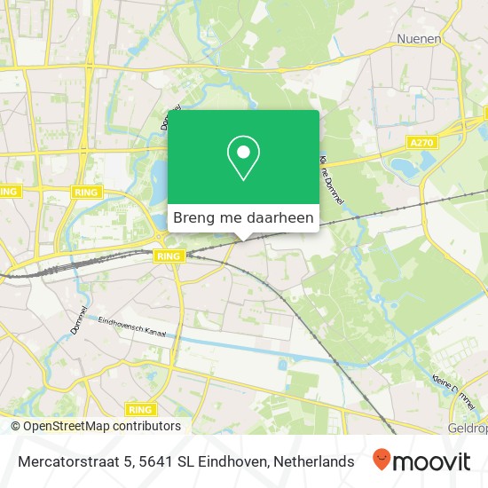 Mercatorstraat 5, 5641 SL Eindhoven kaart
