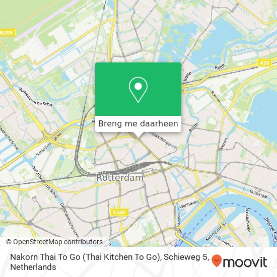 Nakorn Thai To Go (Thai Kitchen To Go), Schieweg 5 kaart