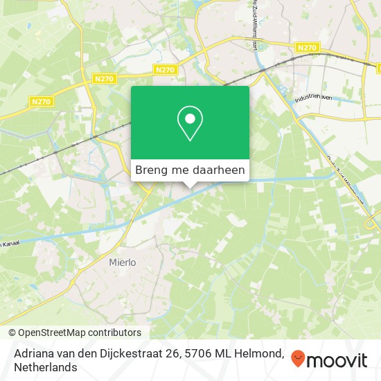 Adriana van den Dijckestraat 26, 5706 ML Helmond kaart