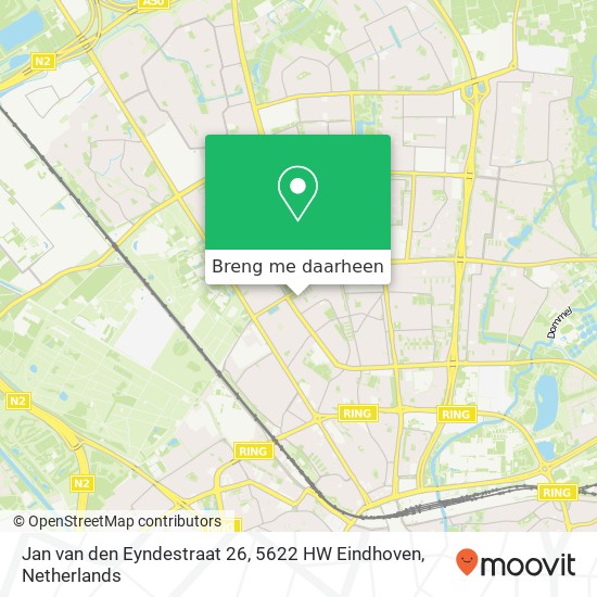 Jan van den Eyndestraat 26, 5622 HW Eindhoven kaart