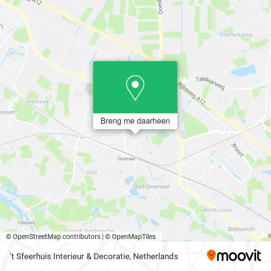 't Sfeerhuis Interieur & Decoratie kaart