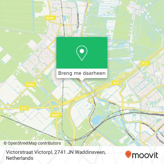 Victorstraat Victorpl, 2741 JN Waddinxveen kaart