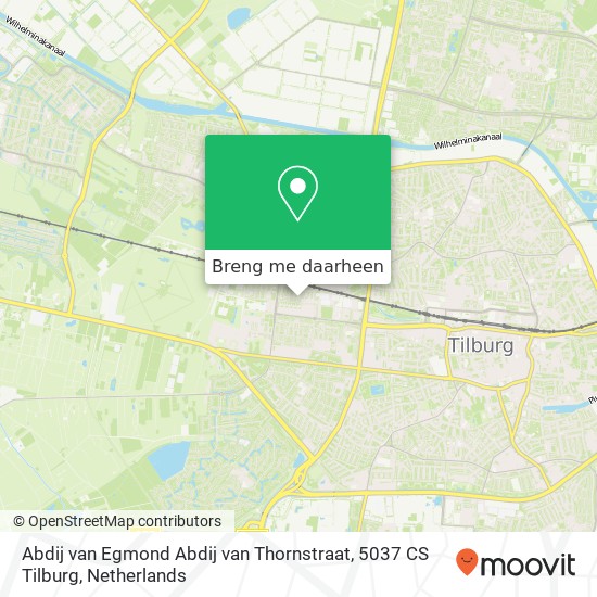 Abdij van Egmond Abdij van Thornstraat, 5037 CS Tilburg kaart