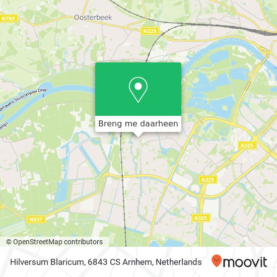 Hilversum Blaricum, 6843 CS Arnhem kaart