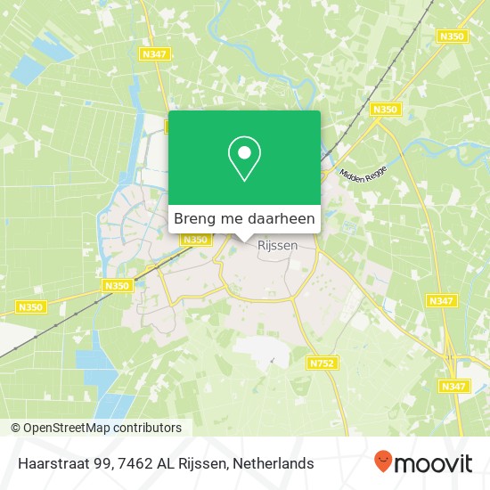 Haarstraat 99, 7462 AL Rijssen kaart