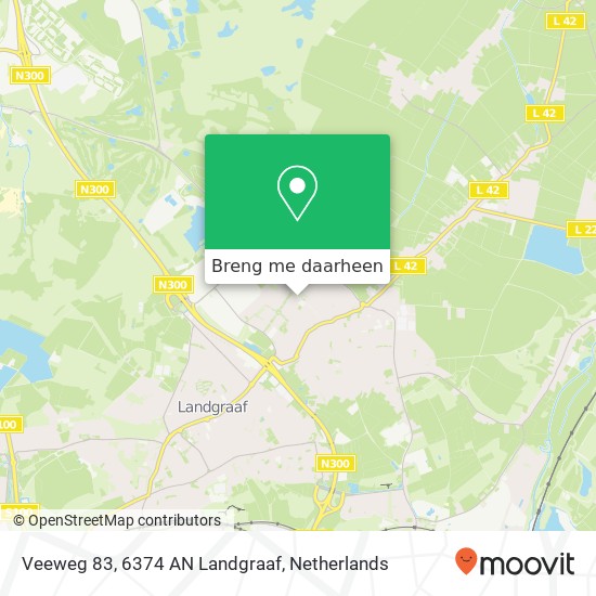 Veeweg 83, 6374 AN Landgraaf kaart