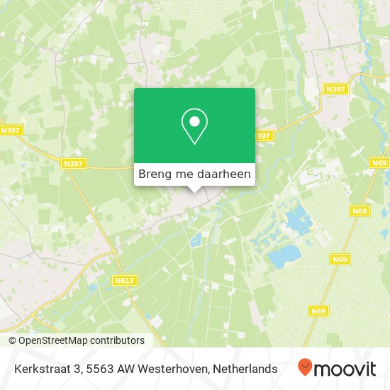 Kerkstraat 3, 5563 AW Westerhoven kaart