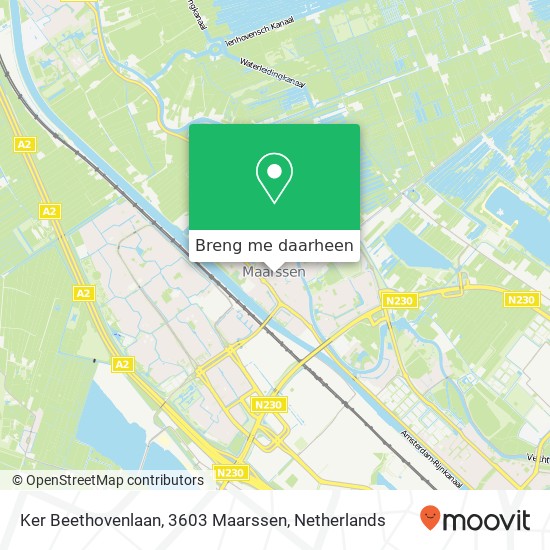 Ker Beethovenlaan, 3603 Maarssen kaart