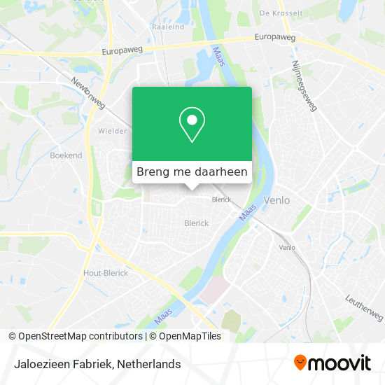 Jaloezieen Fabriek kaart