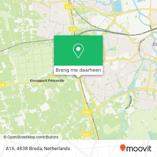 A16, 4838 Breda kaart