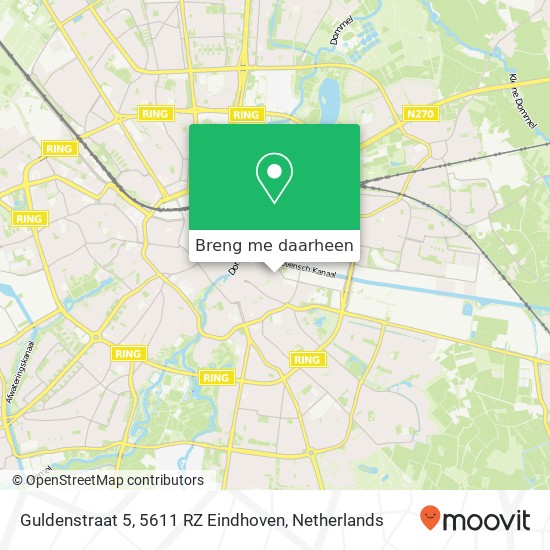 Guldenstraat 5, 5611 RZ Eindhoven kaart