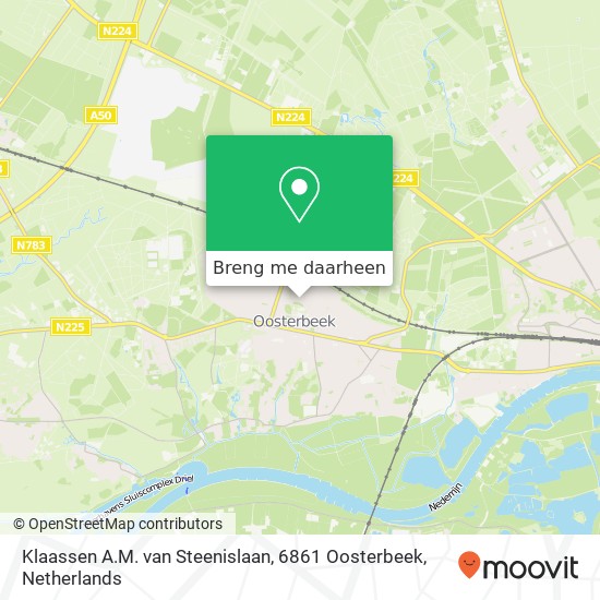 Klaassen A.M. van Steenislaan, 6861 Oosterbeek kaart