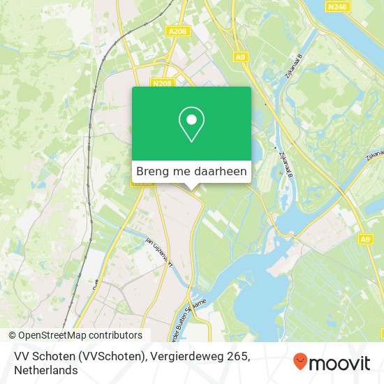 VV Schoten (VVSchoten), Vergierdeweg 265 kaart