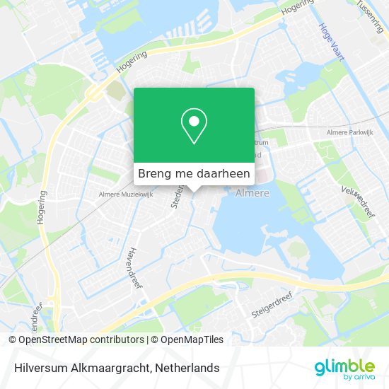 Hilversum Alkmaargracht kaart