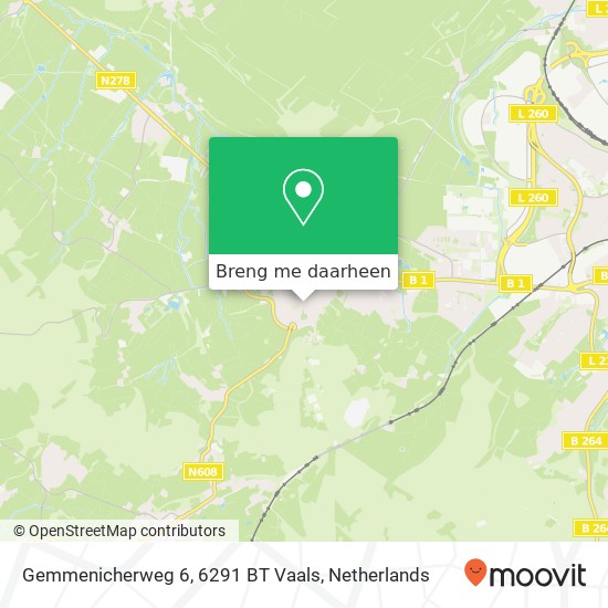 Gemmenicherweg 6, 6291 BT Vaals kaart