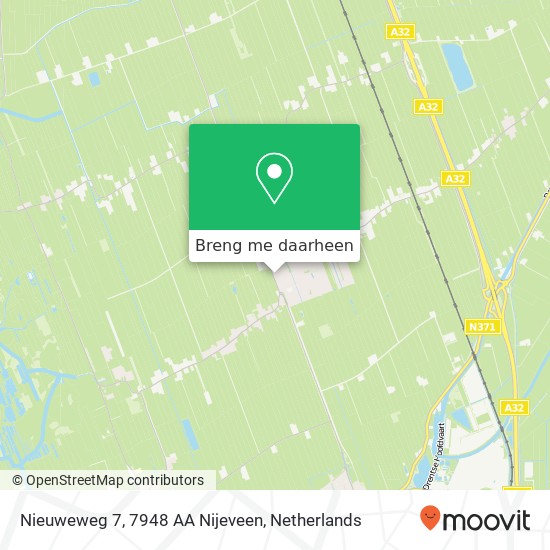 Nieuweweg 7, 7948 AA Nijeveen kaart