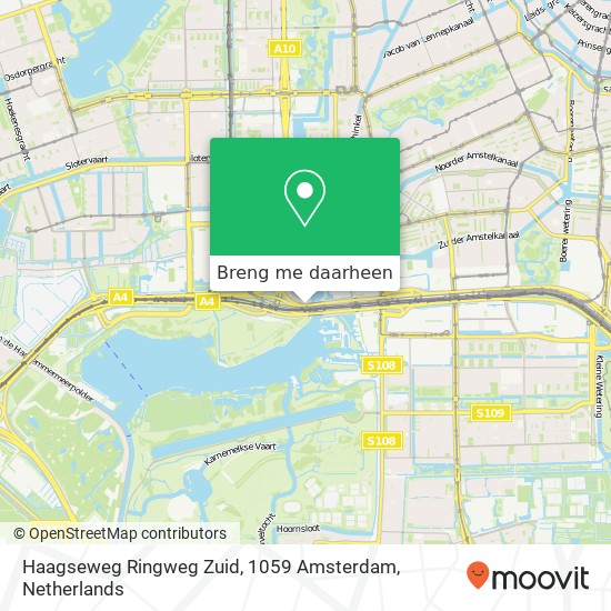 Haagseweg Ringweg Zuid, 1059 Amsterdam kaart