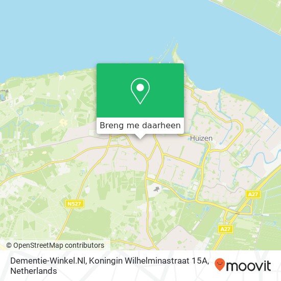 Dementie-Winkel.Nl, Koningin Wilhelminastraat 15A kaart